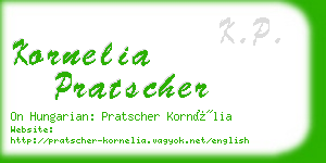 kornelia pratscher business card